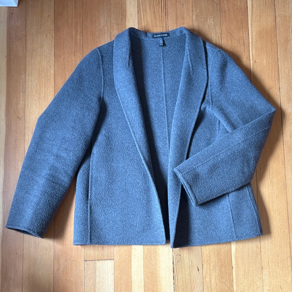 Eileen Fisher Heather Gray Women's Blazer